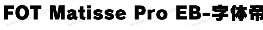 FOT Matisse Pro EB字体转换